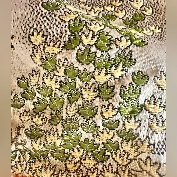 ***SOLD*** Vintage Asian Inspired Silk Clutch & Matching Coin Purse Tortoise - Picture 3 of 9